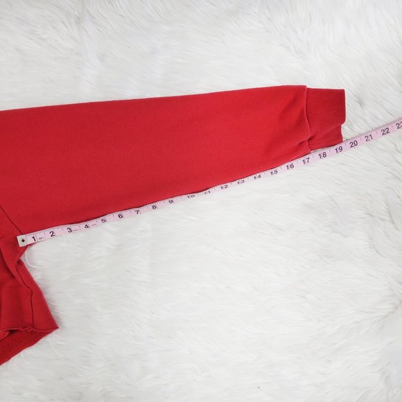 Vintage Chicago Bulls Cropped Hoodie S Small Red NBA Basketball Jordan Pippen - Picture 11 of 12